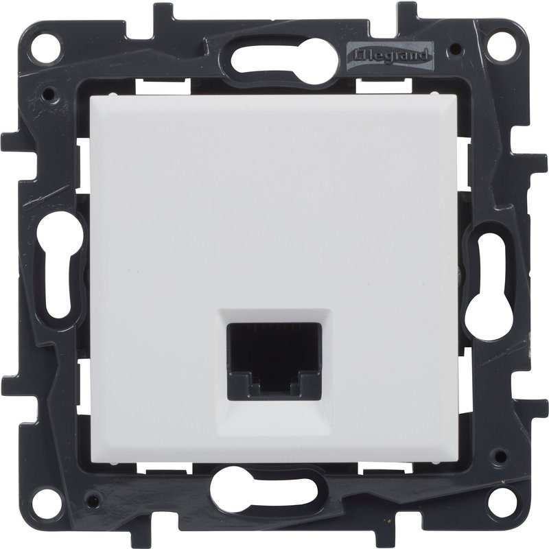 Tomada rj45 branco legrand niloe step