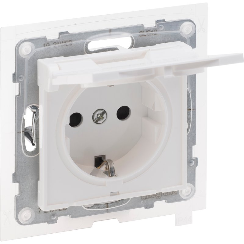 2p+t schuko ip44 branco new suno