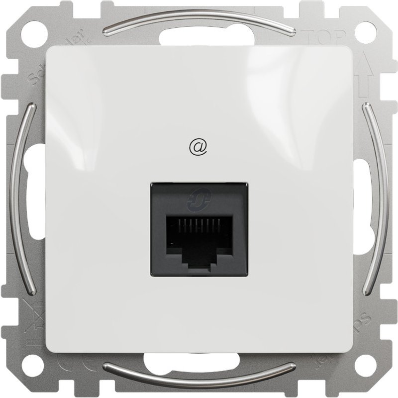 Tomada rj45 categoria 6 utp branca