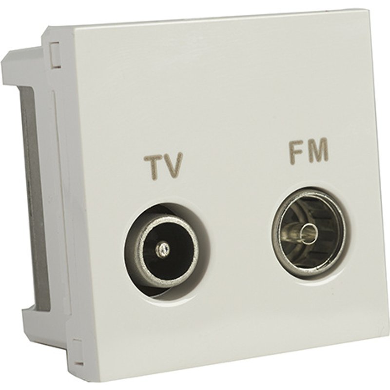 Tomada tv-fm serie intermédia polar new unica