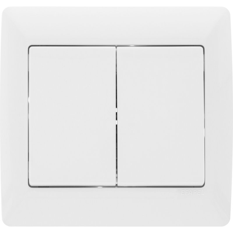 Comutador de cruzamento duplo branco
