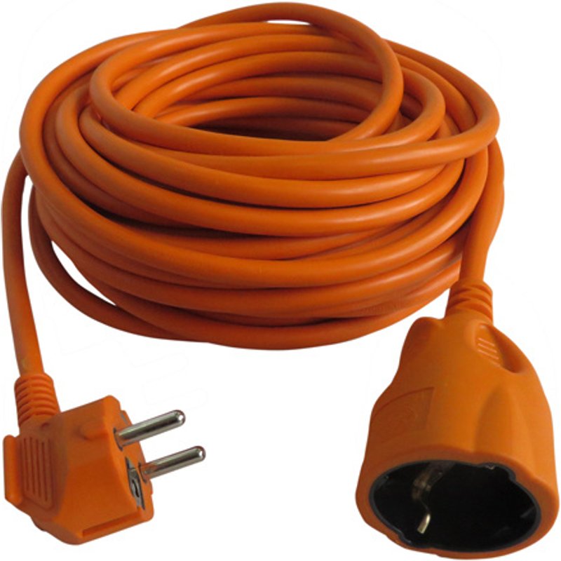 Extensão de cabo h05vv-f laranja 3 x 1,5 mm² 15 m