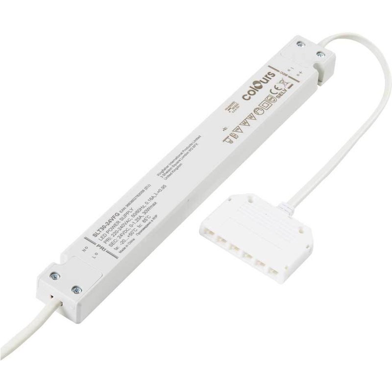 Controlador para iluminação led declo 30 w ip20 24,7 cm branco