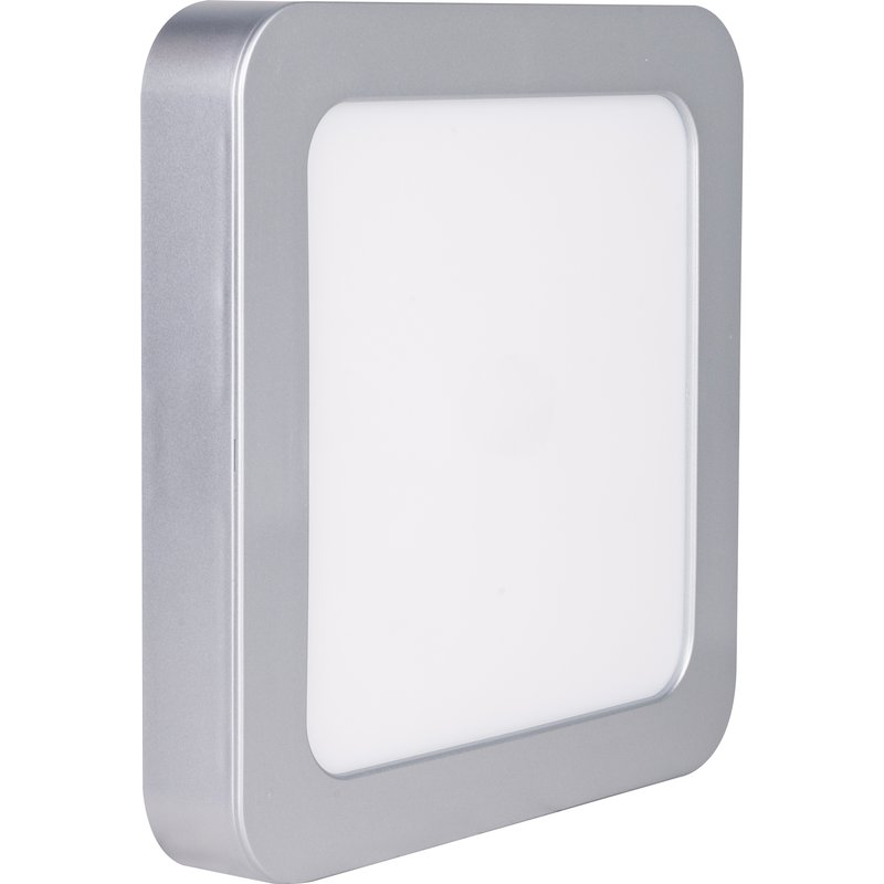 Downlight led quadrado cromado 22cm allinone
