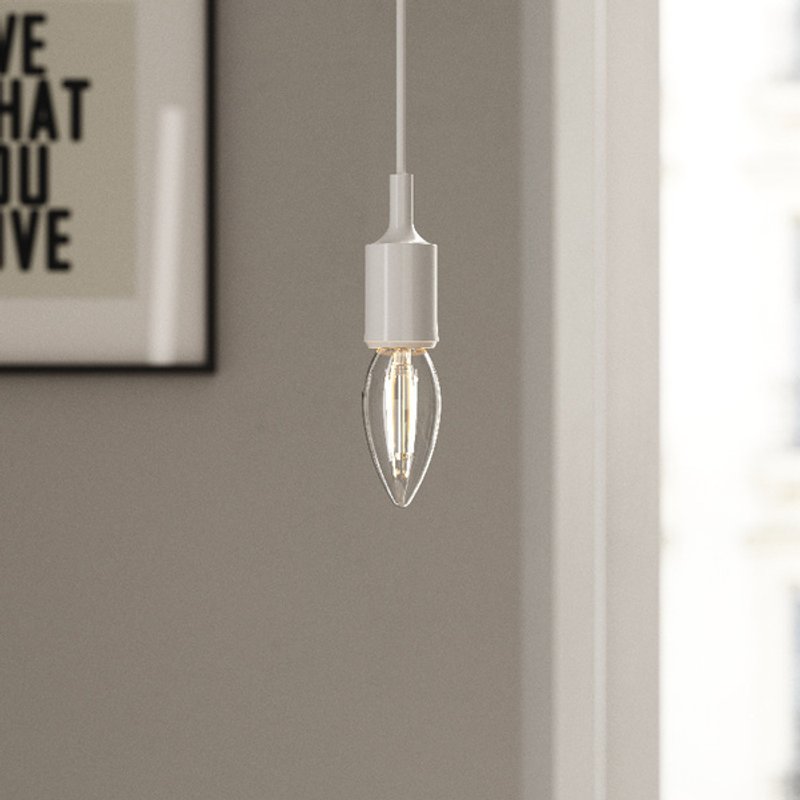Lâmpada de filamento led vela e14 250 lm 1,8 w luz quente