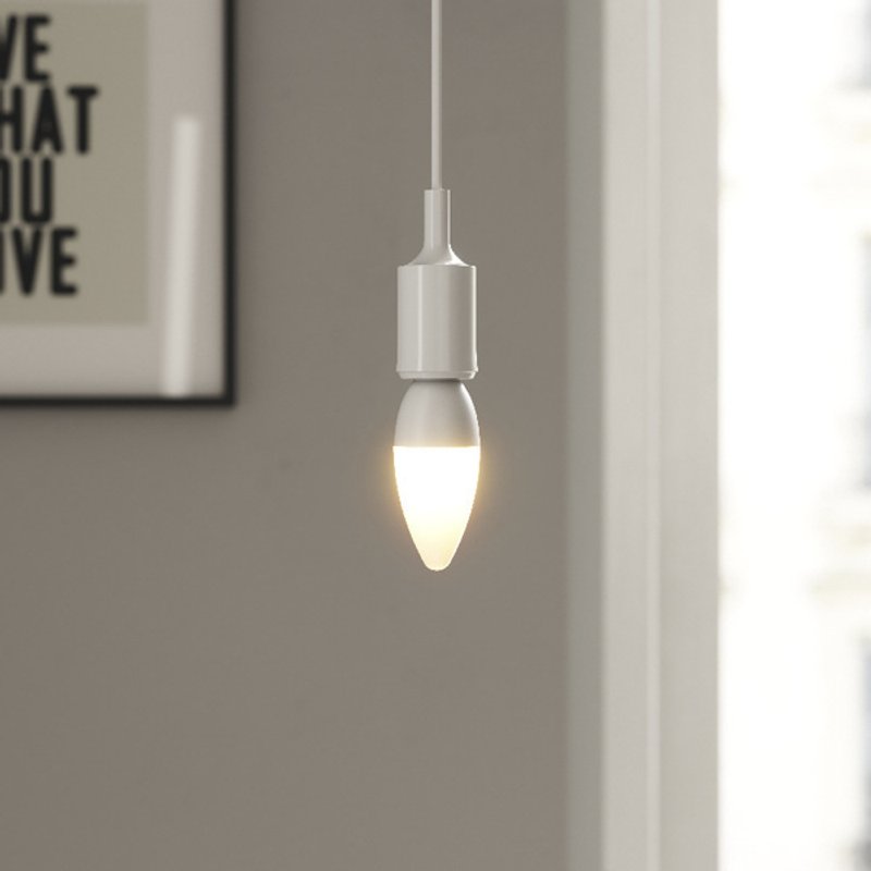Lâmpada de filamento led vela e14 650 lm regulável 4,8 w luz quente