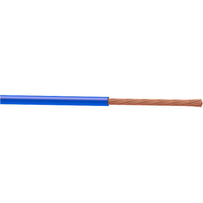 H07v-k cabo azul de 4mm cortado para cortar 1m