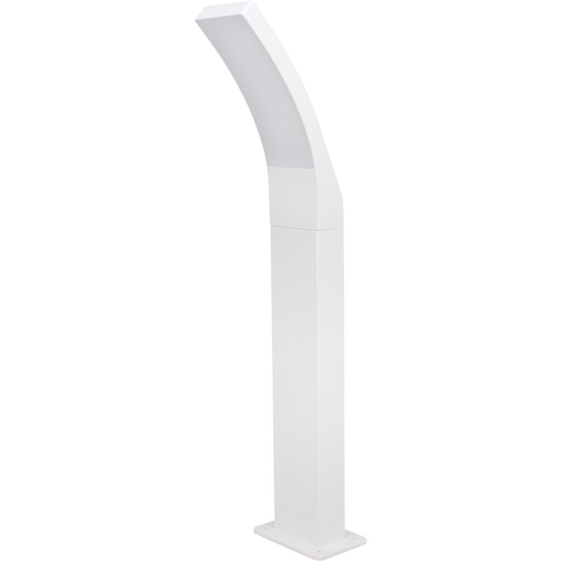 Poste gambell retangular led branco