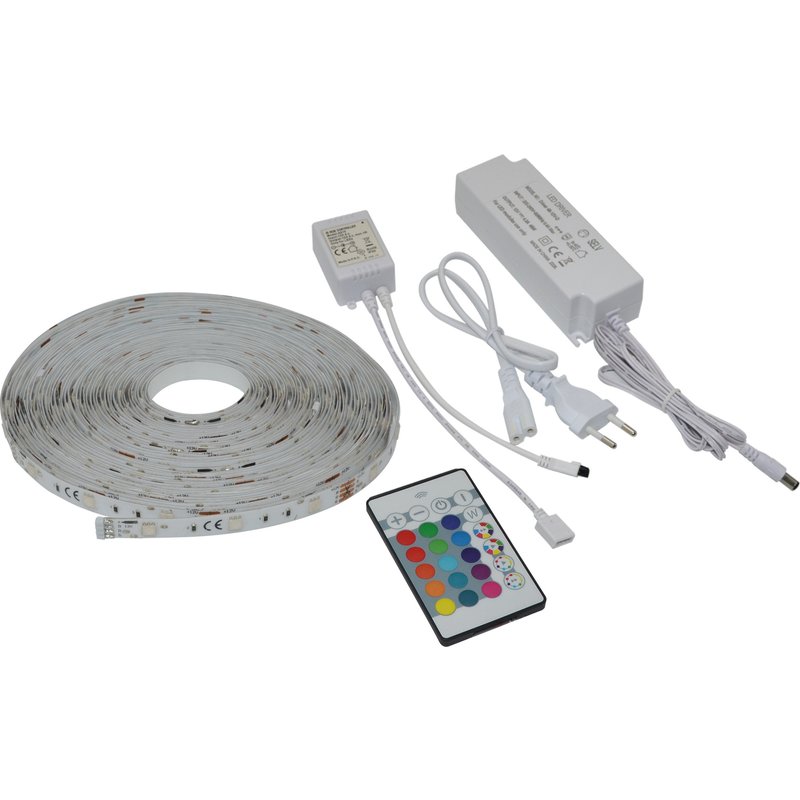 Tira led 15m rgb com comando