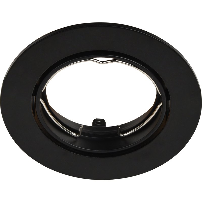 Aro para foco downlight embutido redondo preto cooke & lewis