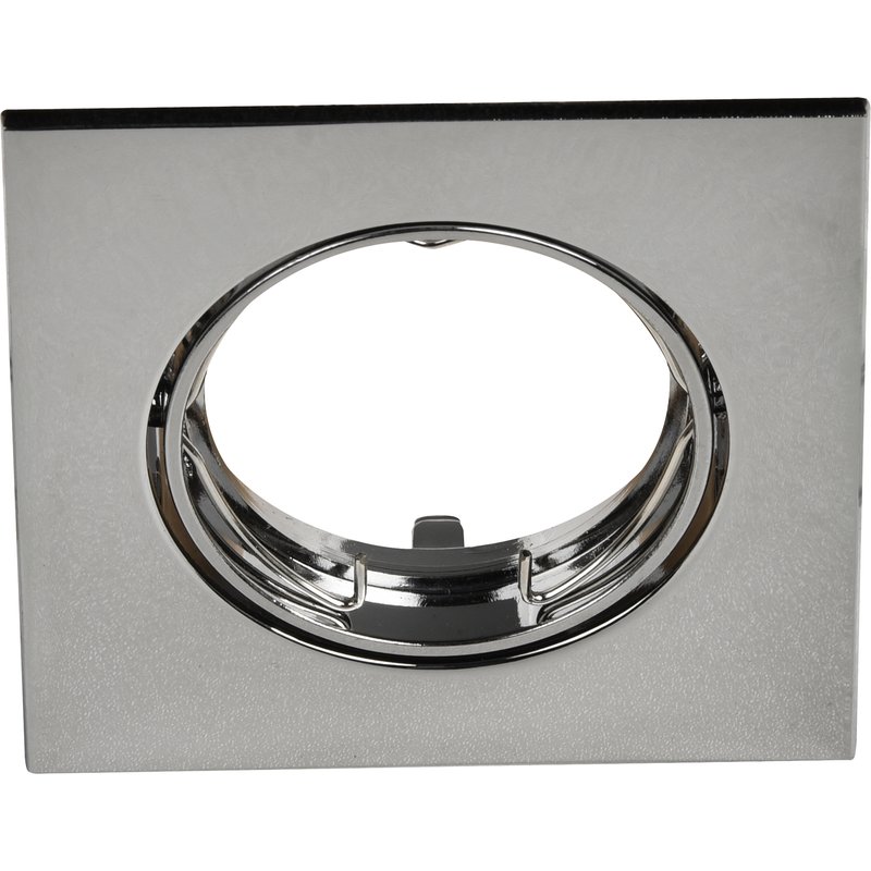 Aro para foco downlight embutido quadrado cromado cooke & lewis