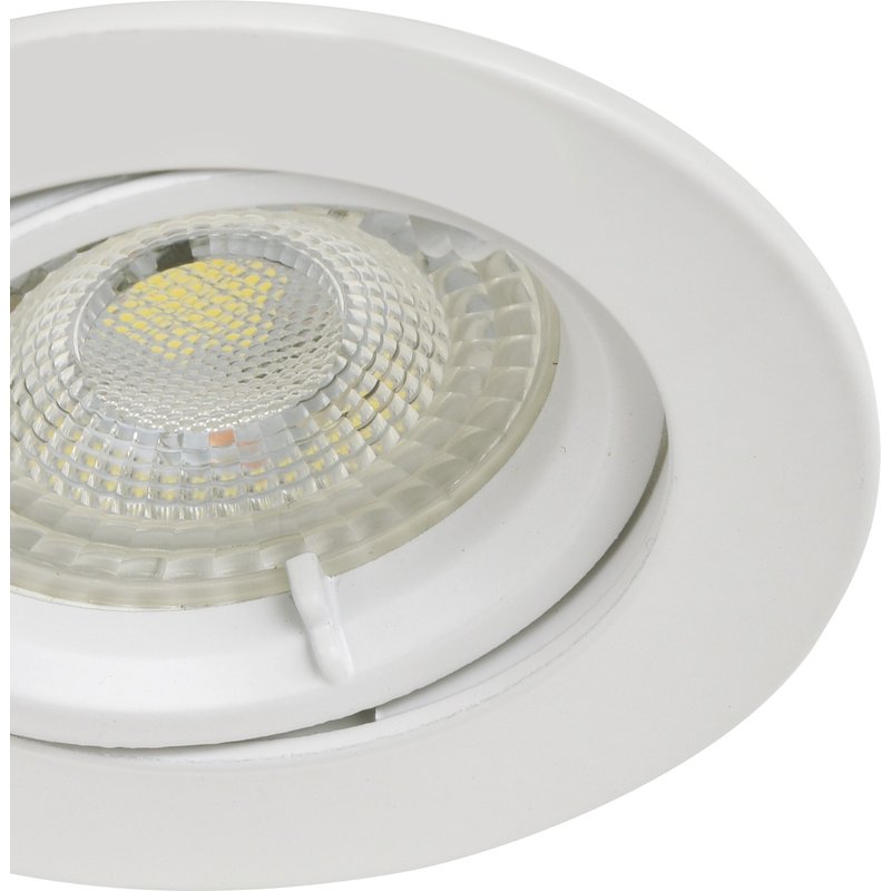 Pack 3 downlights embutidos led brancos orientáveis cooke & lewis