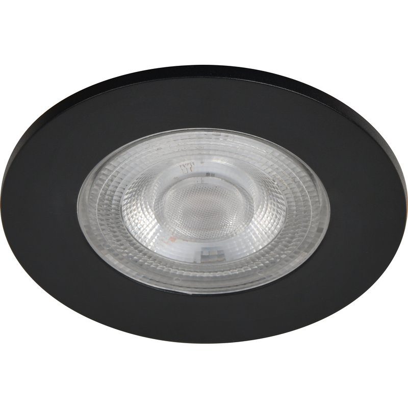 Pack 3 downlights embutidos led interiores pretos cooke & lewis
