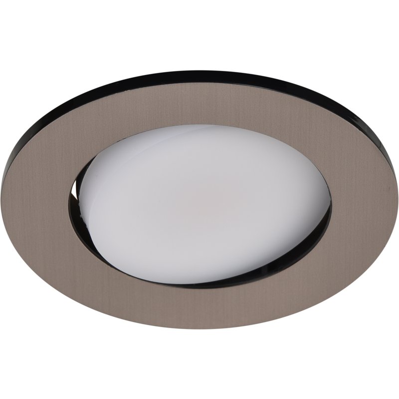 Downlight embutido led cromado regulável orientável cooke & lewis