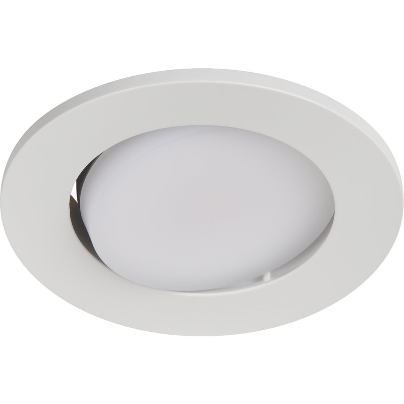 Pack 3 downlights embutidos led brancos reguláveis orientáveis cooke & lewis