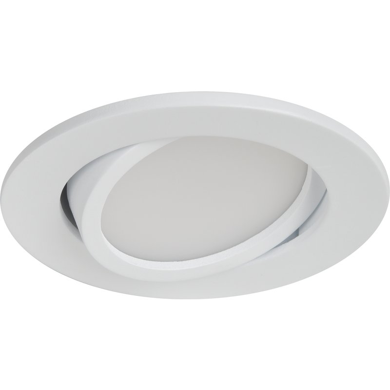 Pack 3 downlights embutidos led brancos reguláveis orientáveis cooke & lewis
