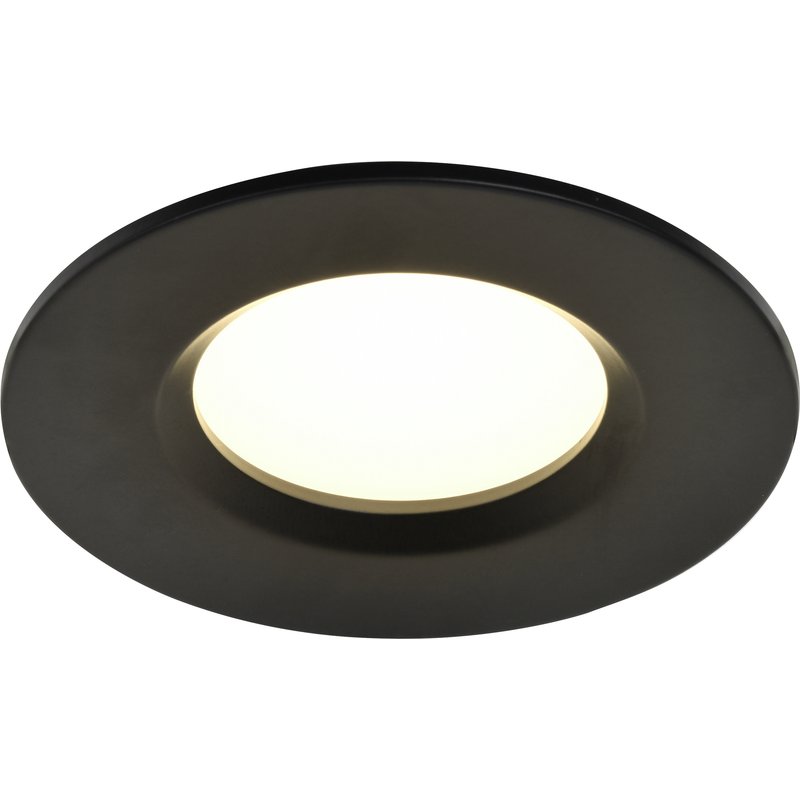 Downlight embutido led interior preto cooke & lewis