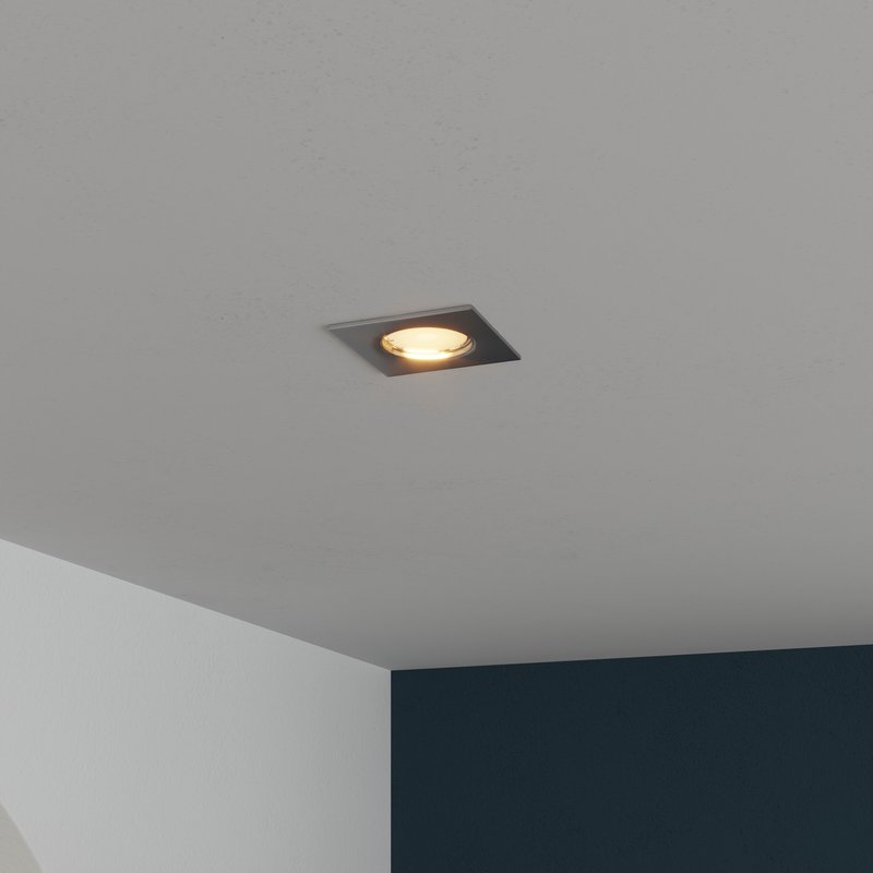 Aro para foco downlight embutido redondo cromado escovado cooke & lewis