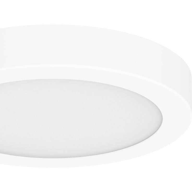 Plafon led redondo metálico branco aius 21,5cm cooke & lewis