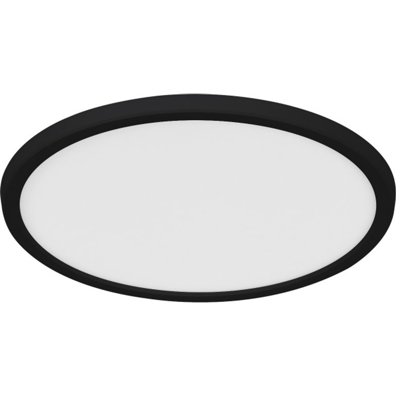 Plafon led redondo preto anata 14,5w cooke & lewis