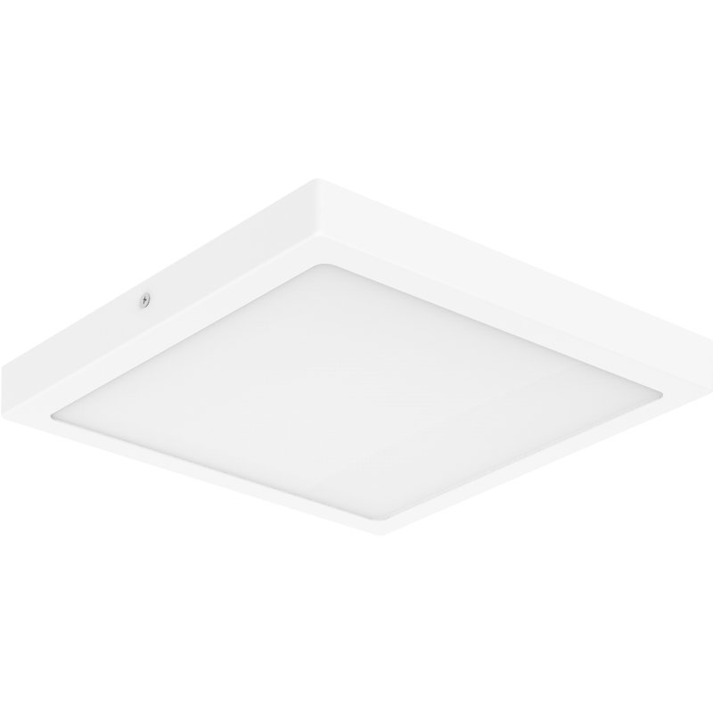 Plafon led hestia quadrado metálico branco 30cm cooke & lewis