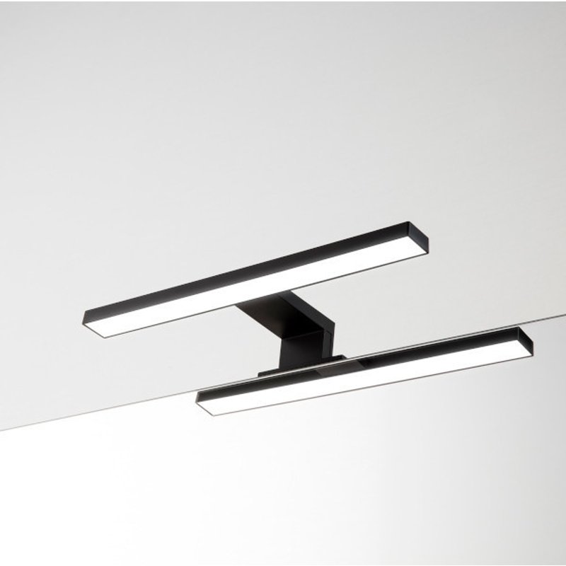 Aplique de luz para casa de banho preto yuma 30cm