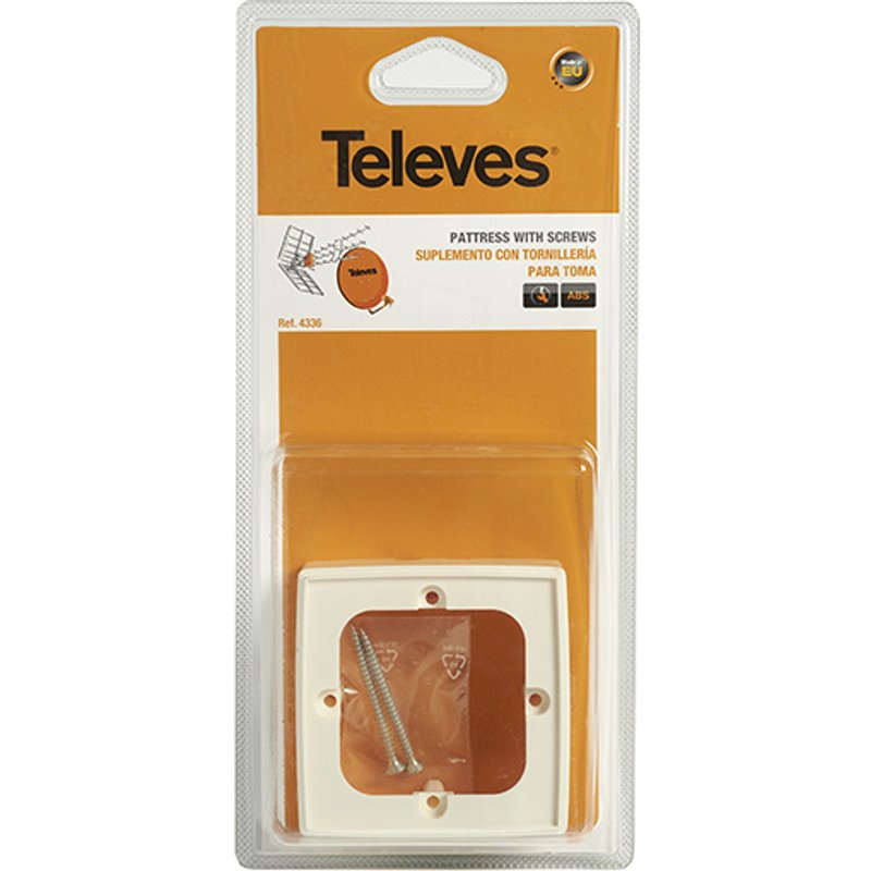 Base de tomada branca para montagem em superfície