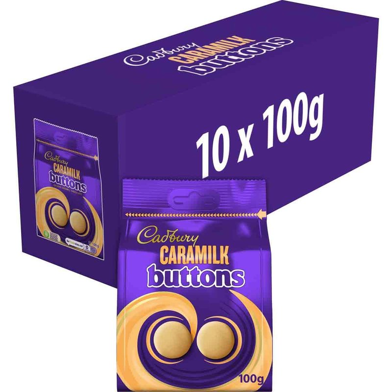 Cadbury Caramilk Buttons Golden Caramel Chocolate Bag 100g