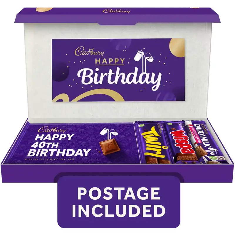 Cadbury Happy 40th Birthday Letterbox Chocolate Set