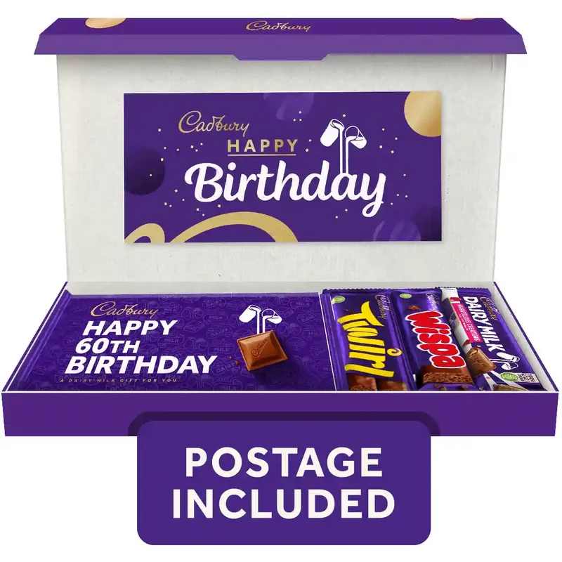 Cadbury Happy 60th Birthday Letterbox Chocolate Set