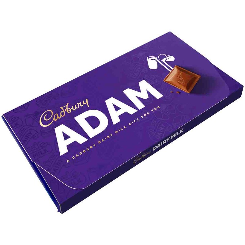 Cadbury Dairy Milk Adam Chocolate Bar with Gift Envelope 110g