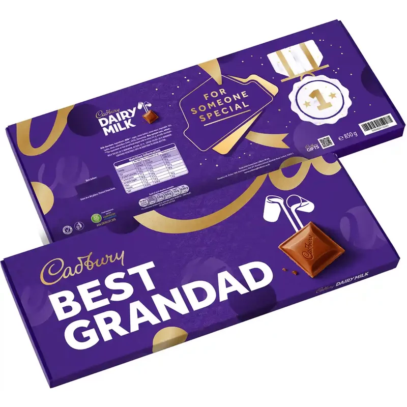 Cadbury Best Grandad Dairy Milk XL Chocolate Bar 850g