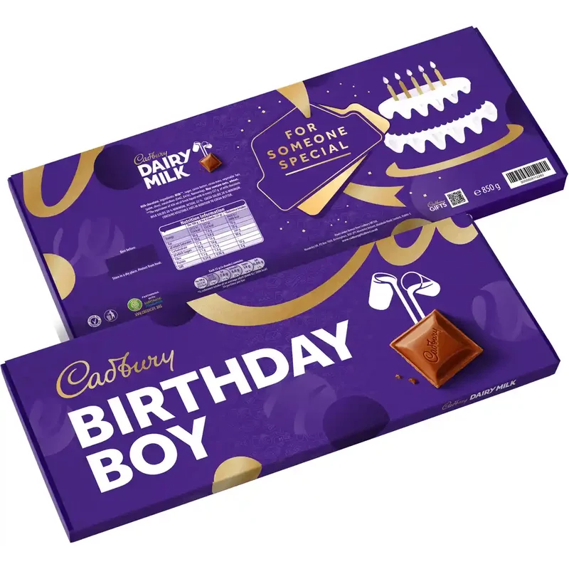 Cadbury Birthday Boy Dairy Milk XL Chocolate Bar 850g