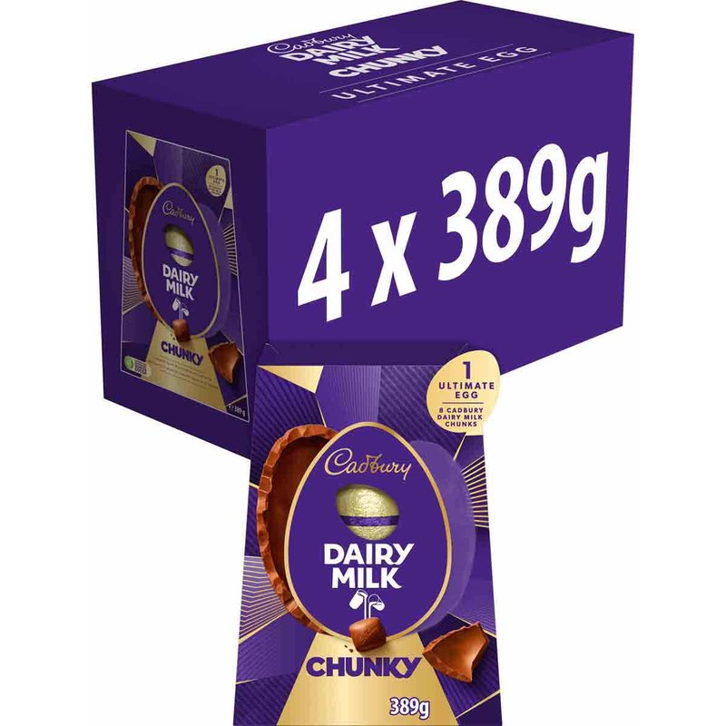 Cadbury Dairy Milk Chocolate Chunky Easter Egg XXL 389g