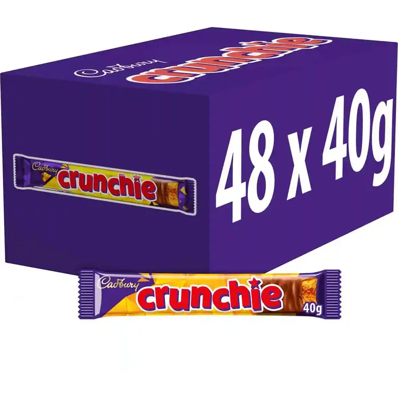 Cadbury Crunchie Chocolate Bar 40g (Box of 48)