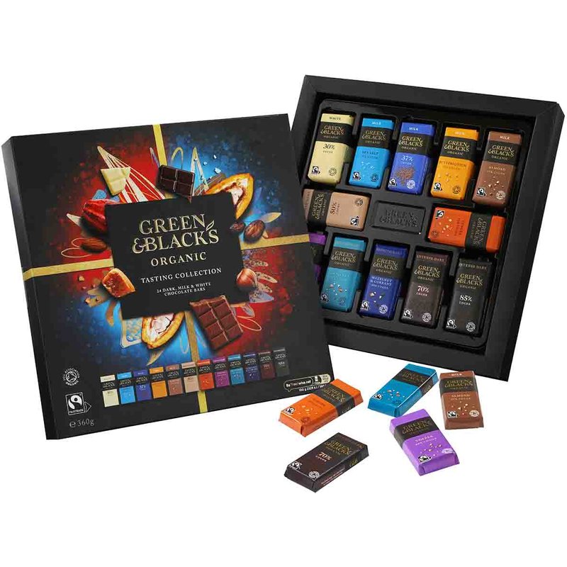 Green & Black's Chocolate Tasting Collection 360g (Box of 6)