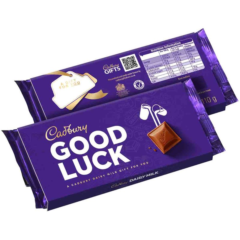 Cadbury Dairy Milk Good Luck Chocolate Bar with Sleeve 110g