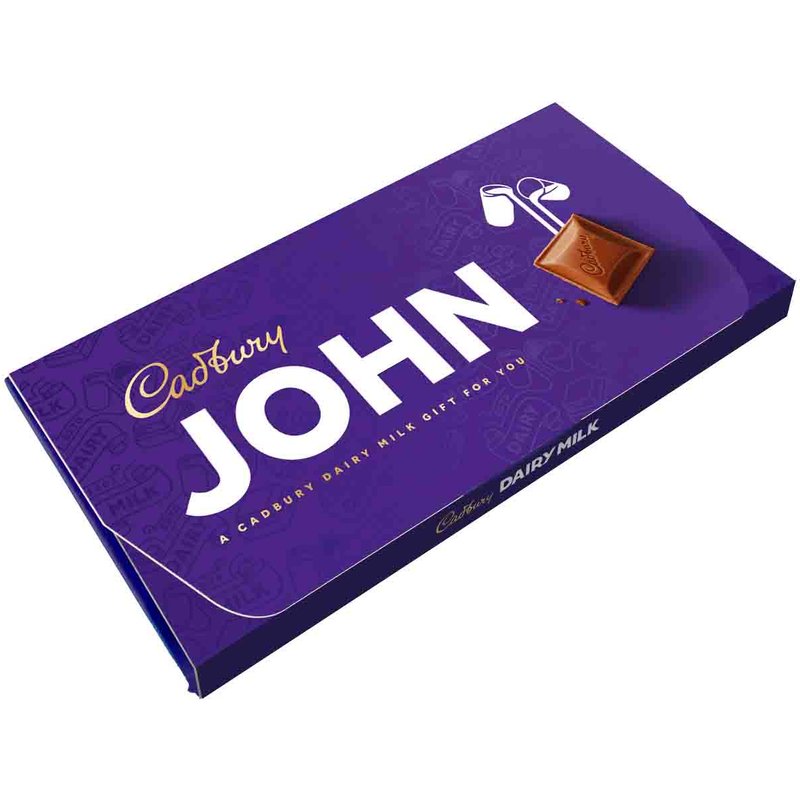 Cadbury John Dairy Milk Chocolate Bar with Gift Envelope 110g