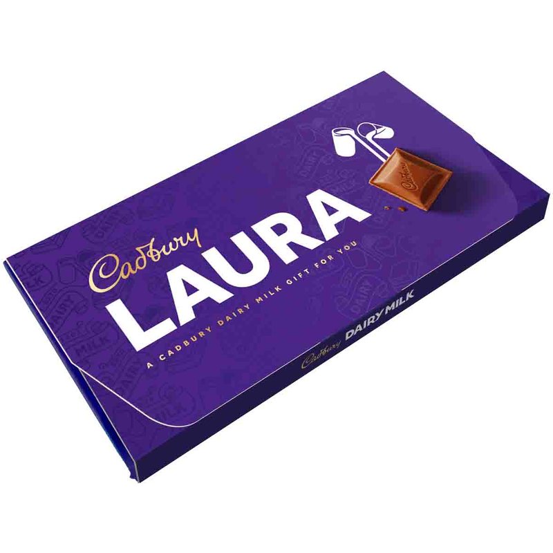Cadbury Laura Dairy Milk Chocolate Bar with Gift Envelope 110g