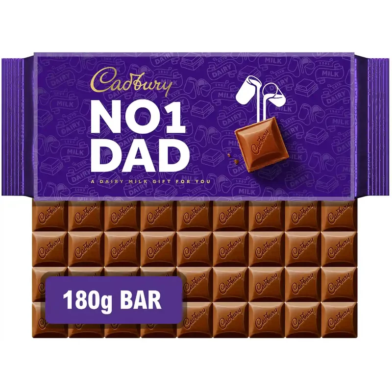 Cadbury Dairy Milk No.1 Dad Chocolate Bar 180g