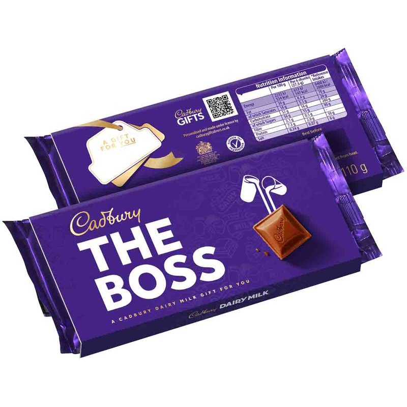 Cadbury Dairy Milk The Boss Chocolate Bar with Sleeve 110g