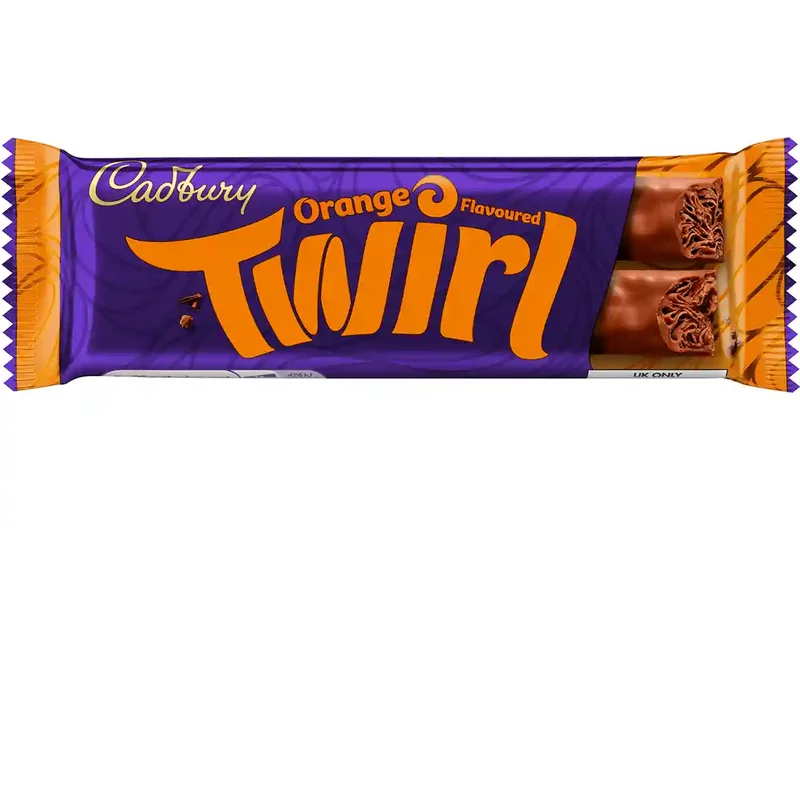 Cadbury Orange Twirl Chocolate Bar 43g
