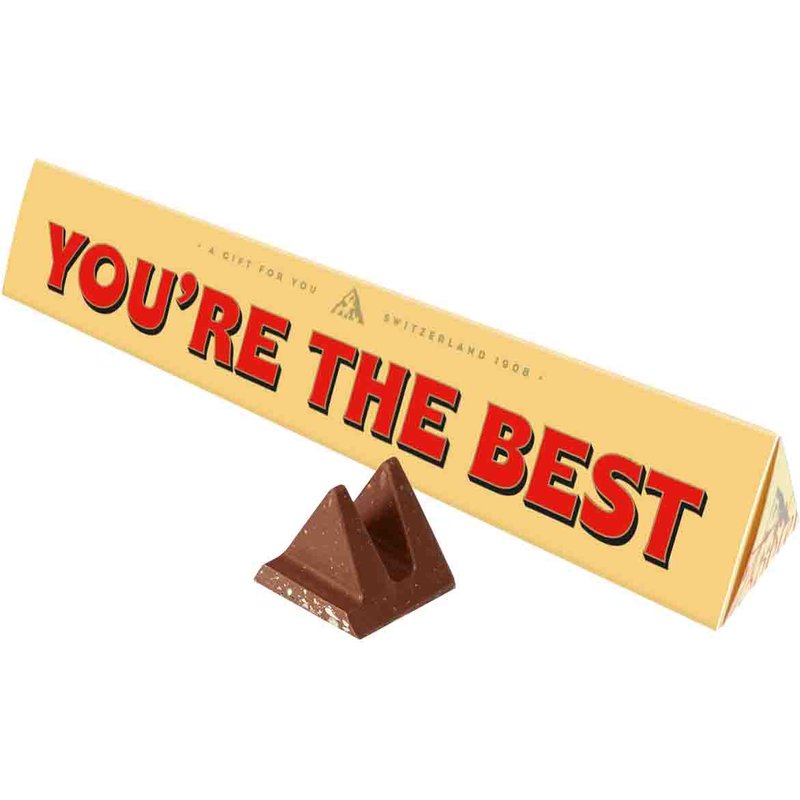 Toblerone Youre The Best Chocolate Bar with Sleeve 100g