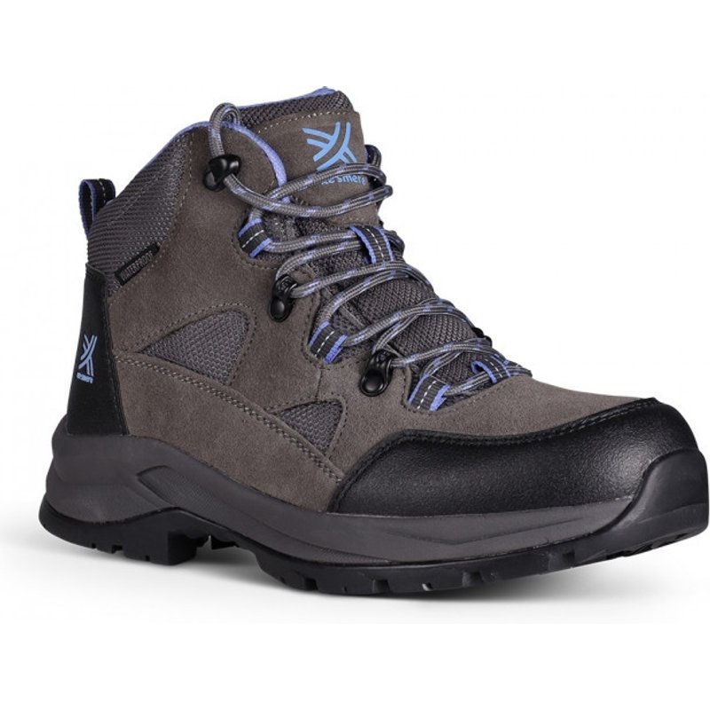 Kesmere Womens Trekker Mid Waterproof Walking Boots (Charcoal / Denim)