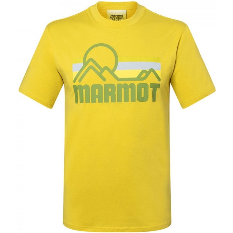 Marmot Mens Coastal Short Sleeve T-Shirt - Limelight, S
