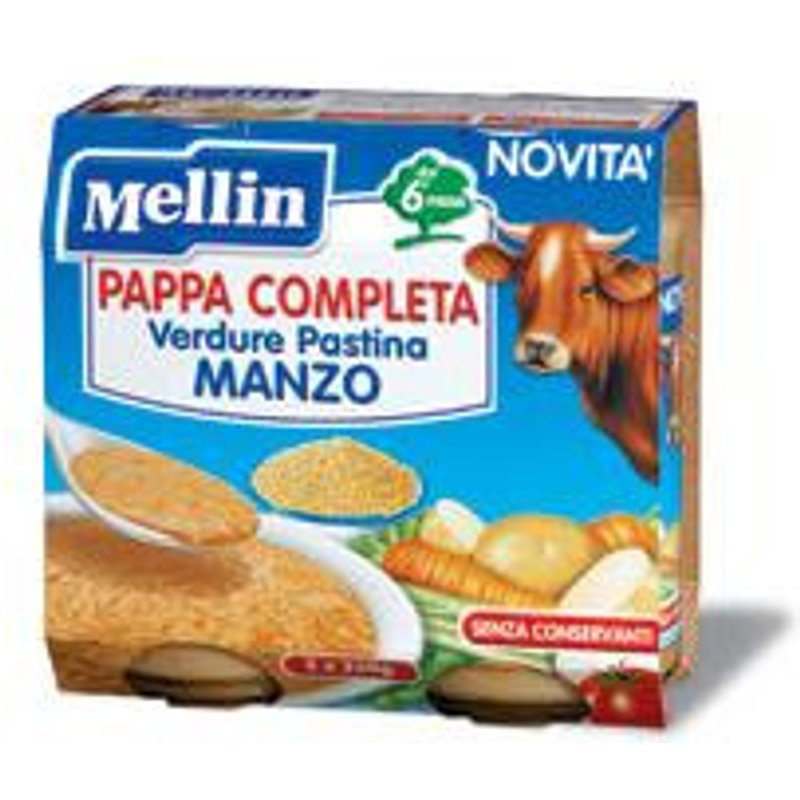 Mellin pappa compl manzo2x250g