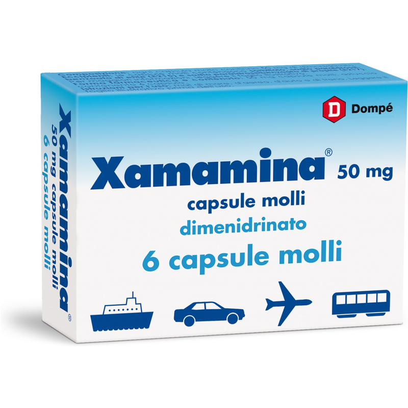 Xamamina 50mg 6 capsule molli