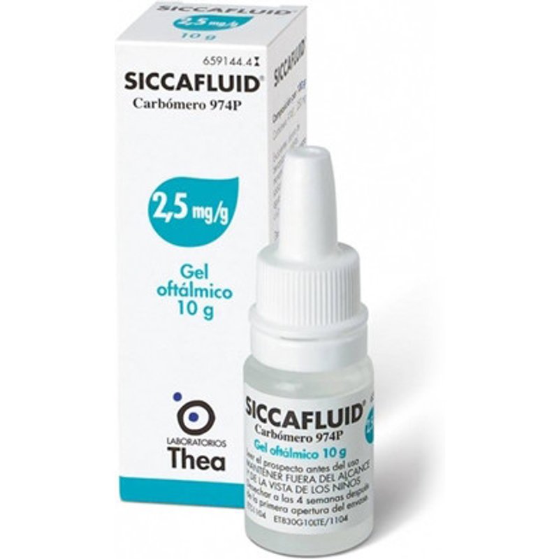 Siccafluid gel oftalmico 2,5mg g 10g