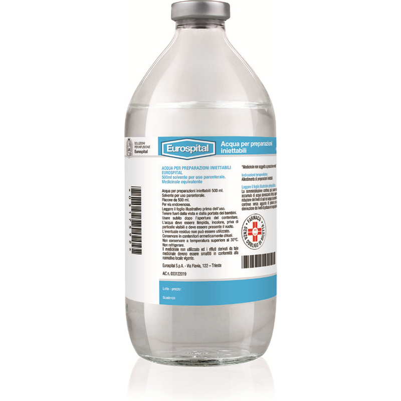 Acqua distillata per preparazioni iniettabili 500ml
