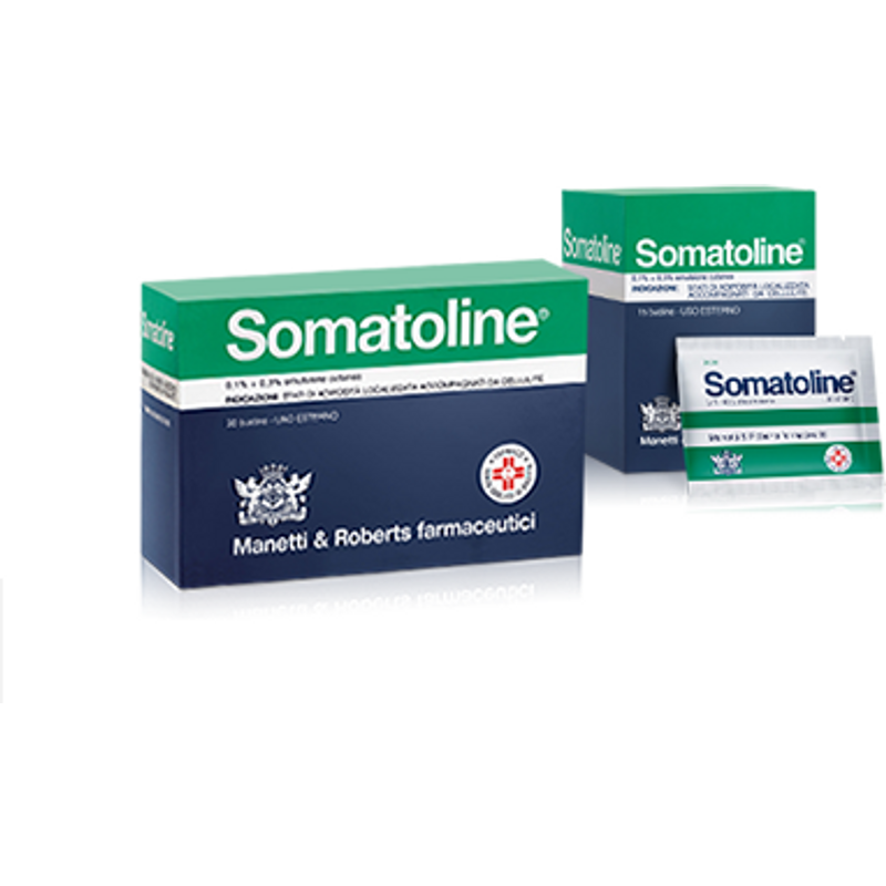 Somatoline emulsione cutanea contro la cellulite e le adiposità localizzate 30 bustine 0,1+0,3%